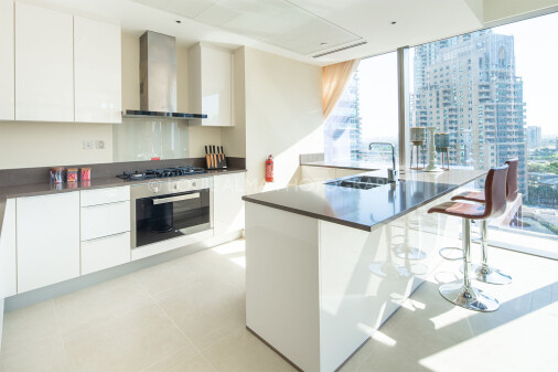 Real Estate Photography - High-rise Modern Apartment in Dubai Marina