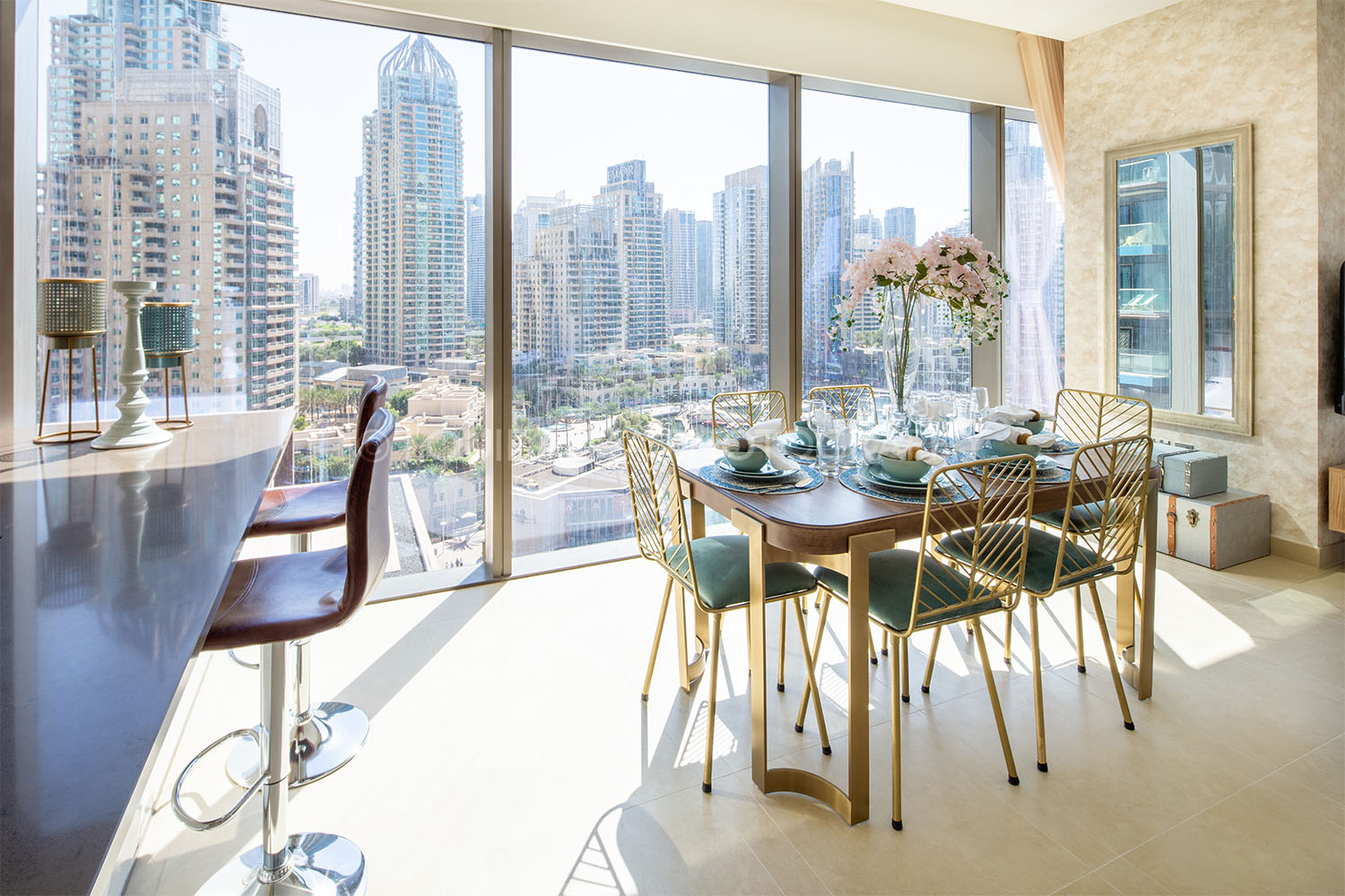 Real Estate Photography - High-rise Modern Apartment in Dubai Marina